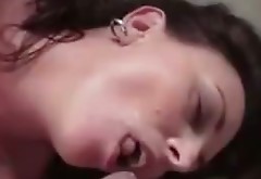 Bawdy amateur GF is sucking hard dick and then she gets massive facial cumshot