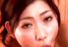 Asian Girl Oil On Body Giving Blowjob Massaging Guy Rubbing Cock With Her Pussy On The Airbed In The Bathroom