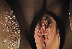 Fisting a really wet BBW pussy - closeup