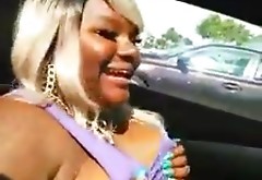 Sexy suductive titty play teaser in the car
