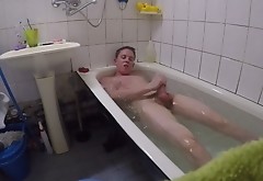 Hot Guy Takes A Bath And Cums Part 1