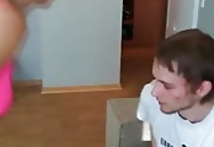German mature takes 2 creampies from young man