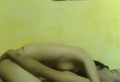 Skinny Asian girl rides dick in cowgirl position before getting poked in a missionary position