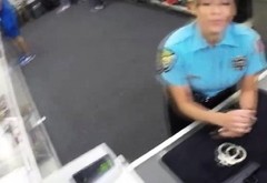 Big ass brunette police woman gets hammered by Shawn
