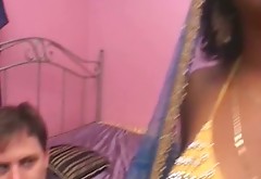 Skanky Indian milf gets her oversized nipples and brownish pussy tongue fucked