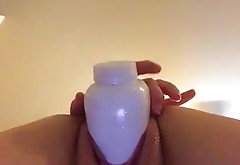 bottle in pussy
