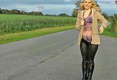 MyDirtyHobby Driver gets an unexpected surprise from a HitchHiker