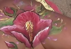 painted pussy flowers