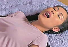 MOM Black and Asian babysitters fuck big tits blonde milf in lesbian threesome